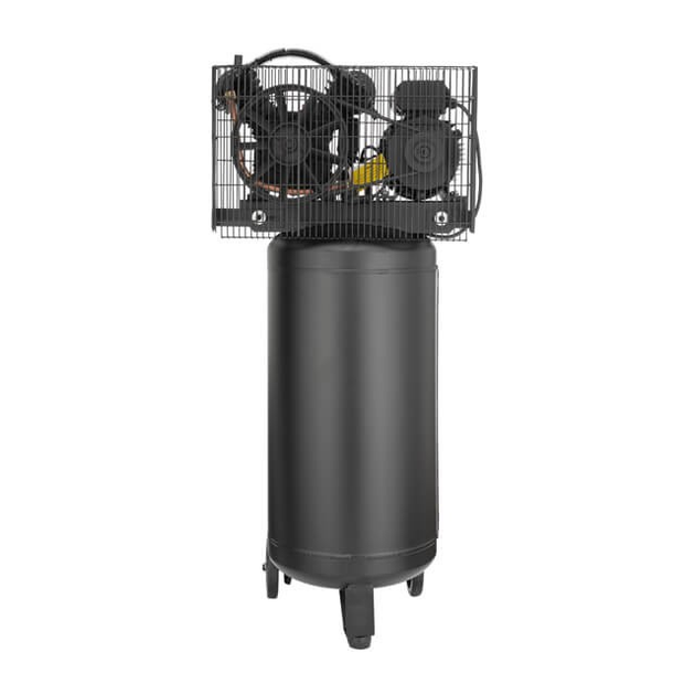 Компресор 100 л, вертикальний, 3 кВт, 220 В, 10 aтм, 500 л/хв. 2 циліндри INTERTOOL PT-0017 - изображение 3
