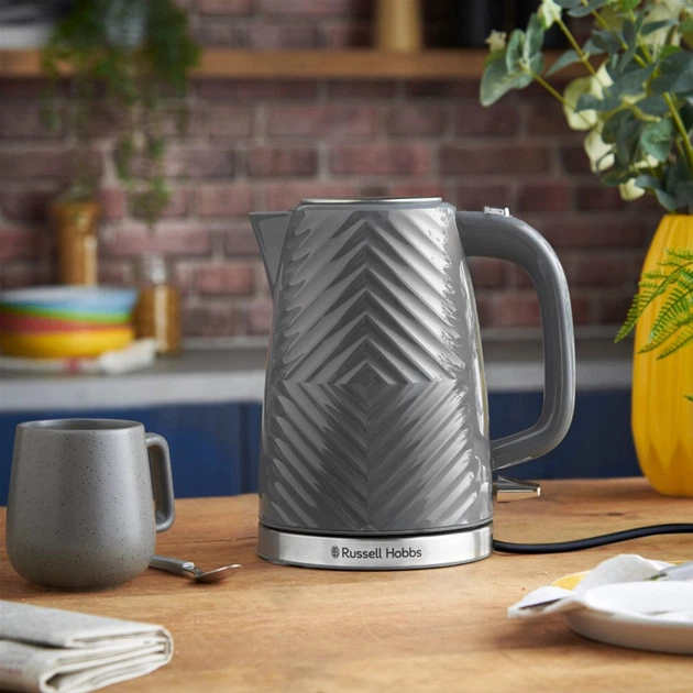 Czajnik elektryczny Russell Hobbs Groove Grey 26382-70 (AGD-CZA--0000098) - obraz 9