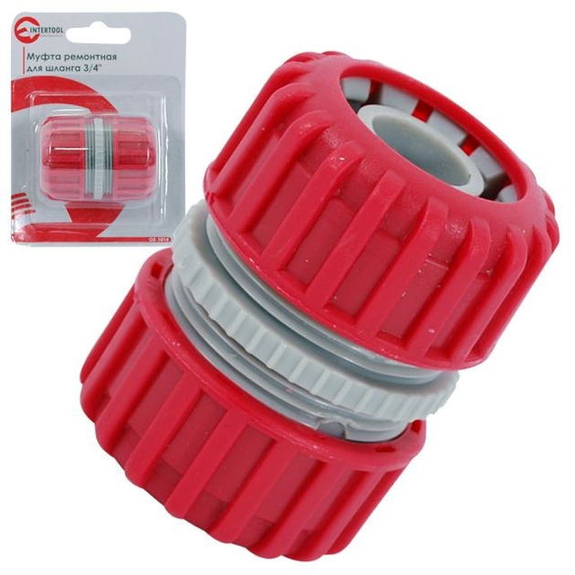 Муфта ремонтно-з'єднувальна для шланга 3/4" INTERTOOL GE-1014 – фото ...