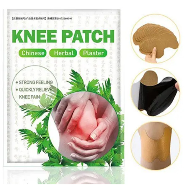 Пластырь для снятия боли в суставах с экстрактом полыни Sumifun Knee Patch бежевый 10 шт в упаковке - изображение 1