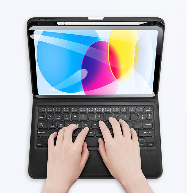 Чехол клавиатура DUX DUCIS Bluetooth Keyboard Touchpad для Apple iPad ...