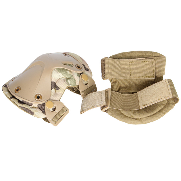 Комплект захисту AOKALI F001 Camouflage CP тактичні наколінники, налокітники - зображення 2
