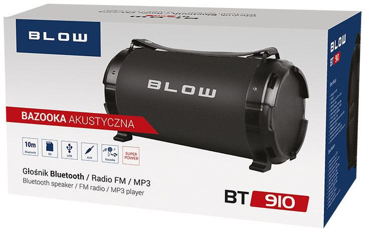 Акустична система Blow 30-331 portable speaker Stereo 50 W Black (AKGBLOGLO0016) - зображення 3