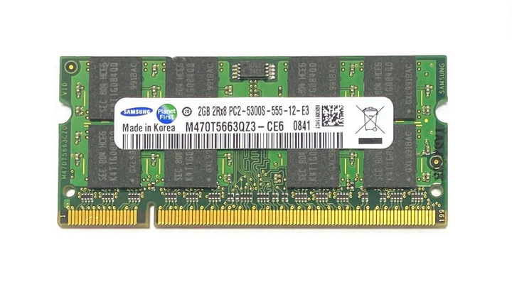 Пам'ять SAMSUNG 2GB SO-DIMM DDR2 667 MHz (M470T5663QZ3-CE6) – фото ...