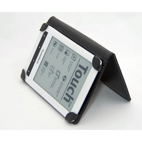 Обкладинка PocketBook VLPB-TB623BL1 6" 614/615/622/623/624/625/626 кутики шкіра/шкірзам чорна - зображення 2