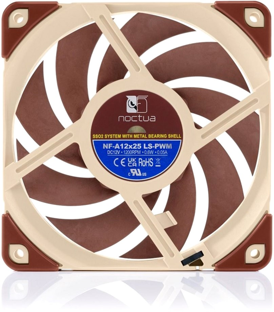 Кулер Noctua NF A12x25 LS-PWM (NF-A12X25 LS-PWM) - зображення 4