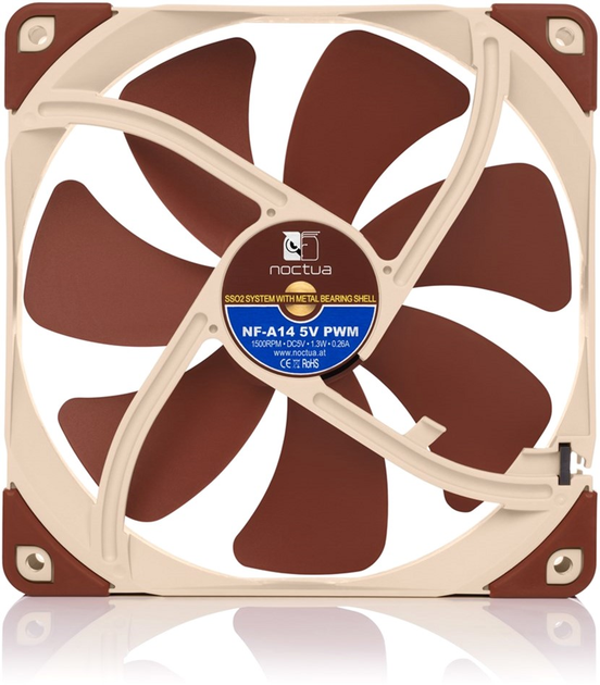 Кулер Noctua NF A14 5V PWM (NF-A14 5V PWM) - зображення 3