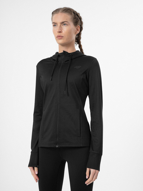 Спортивная кофта женская 4F Sweatshirt Fnk F113 4FSS23TFSWF113-20S S Черная (5904698156634) 