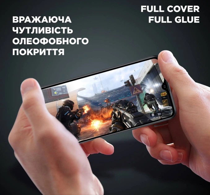 Захисне скло 5D на весь екран для Samsung A13 4G (A135) / A13 (A137) Black - Фото 4 Захисне скло 5D на весь екран для Samsung A13 4G (A135) / A13 (A137) Black - зображення 4