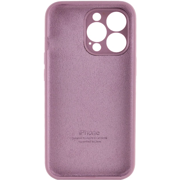 Чехол Silicone Case Full Camera Protective (AA) для Apple iPhone 14 Pro Max (6.7") Лиловый / Lilac Pride Без бренда - изображение 2