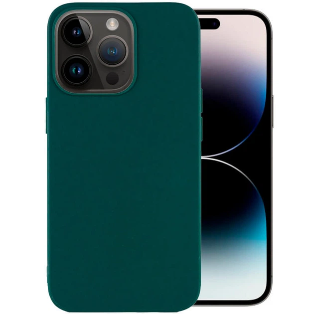 Силиконовый чехол Candy для Apple iPhone 14 Pro Max (6.7") Синий / Powder Blue Без бренда - изображение 5