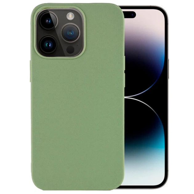Силиконовый чехол Candy для Apple iPhone 14 Pro Max (6.7") Фисташковый Без бренда - изображение 5