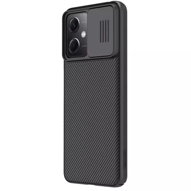 Карбоновая накладка Nillkin Camshield (шторка на камеру) для Xiaomi Poco X5 5G / Redmi Note 12 5G Черный / Black - Фото 3 Карбоновая накладка Nillkin Camshield (шторка на камеру) для Xiaomi Poco X5 5G / Redmi Note 12 5G Черный / Black - изображение 3