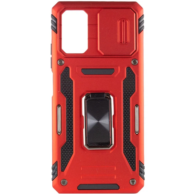 Удароміцний чохол Camshield Army Ring Xiaomi Poco F5 / Note 12 Turbo Червоний / Red Без бренду - Фото 2 Удароміцний чохол Camshield Army Ring Xiaomi Poco F5 / Note 12 Turbo Червоний / Red Без бренду - зображення 2