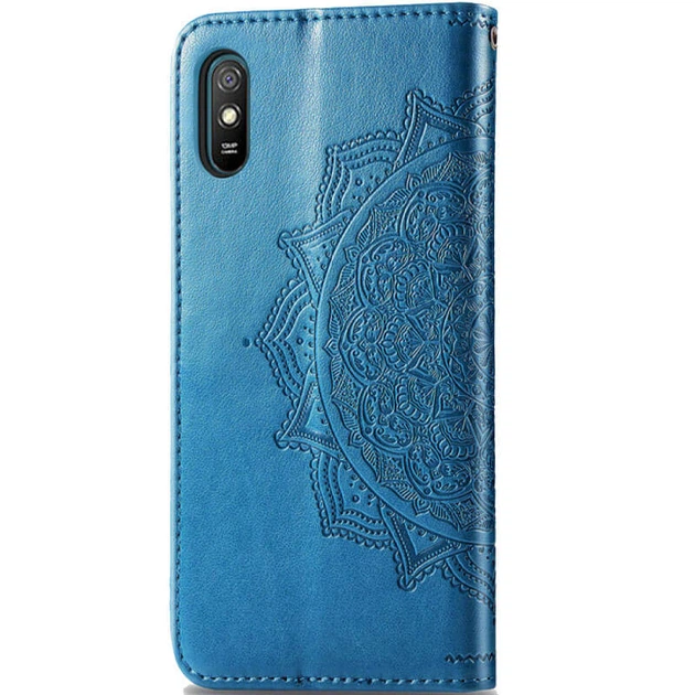 Кожаный чехол-книжка Art Case с визитницей для Xiaomi Redmi 9A Синий Без бренда - изображение 2