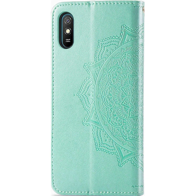 Шкіряний чохол (книжка) Art Case з візитницею для Xiaomi Redmi 9A Бірюзовий Без бренду - зображення 2