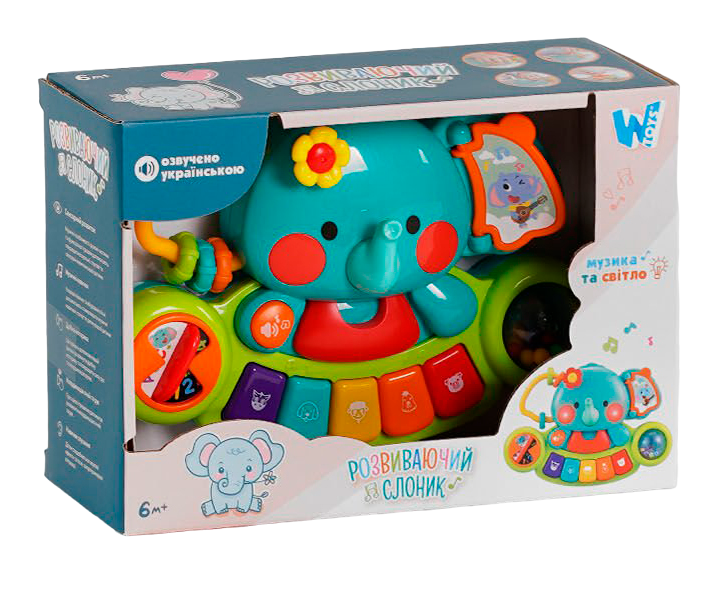 Розвиваюча іграшка Музичне піаніно для дітей WToys Українське озвучування - зображення 3