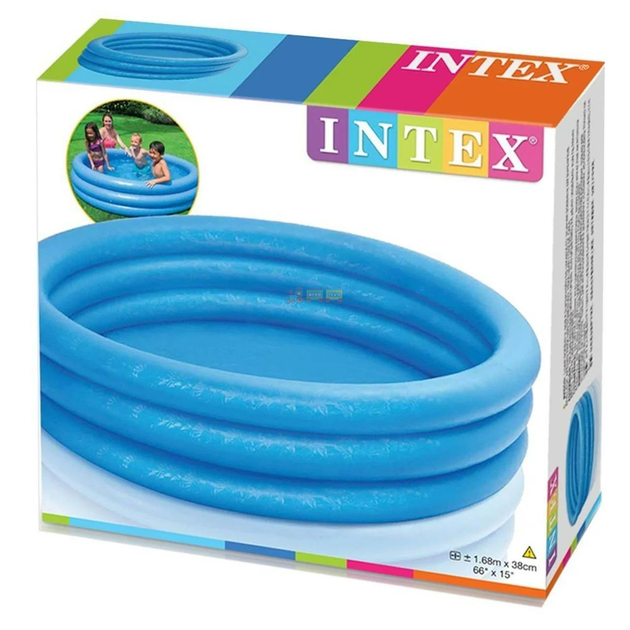 Надувной бассейн Intex 58446 Кристалл 168 х 38см, объём 581л - изображение 3