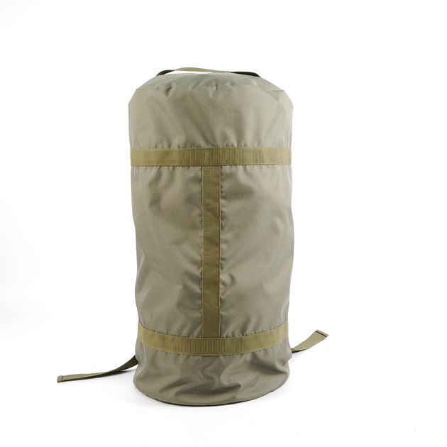 Універсальна сумка-баул тактична 80 літрів, військовий водовідштовхувальний баул із щільної тактичної тканини Kiborg Олива - зображення 1