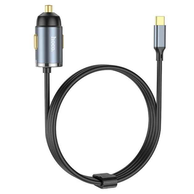 Автомобильное зарядное устройство в прикуриватель Hoco NZ7L |1USB, 20W/3A, PD/QC| c кабелем Type-C 1.2м - Фото 2 Автомобильное зарядное устройство в прикуриватель Hoco NZ7L |1USB, 20W/3A, PD/QC| c кабелем Type-C 1.2м - изображение 2