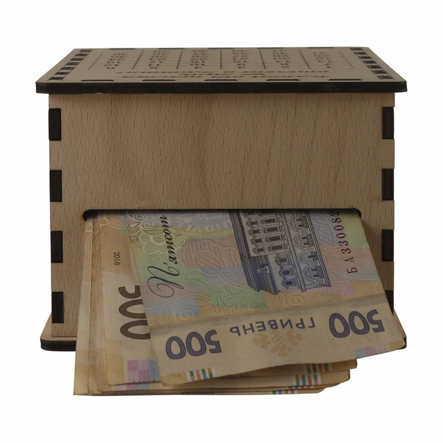 Копилка EkoDar Копилка из дерева (фанеры) 100 дней (11000006) - изображение 6