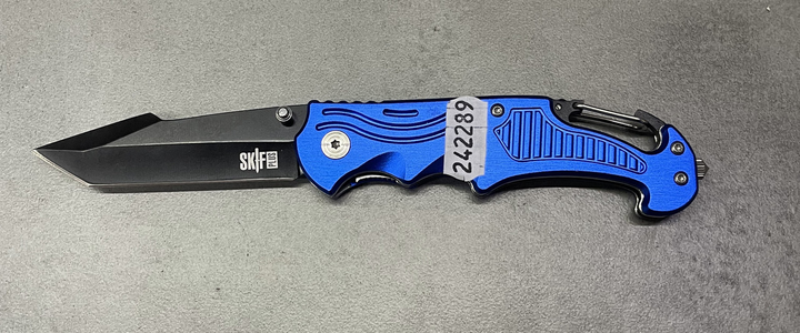 Нож Skif Plus Satellite Blue (KL72-BL), синий, нержавеющая сталь, складной нож для военных - изображение 1