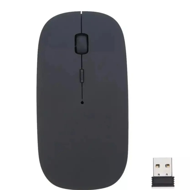 Мышь компьютерная беспроводная тонкая Wireless Mouse G 132 2.4GHz black ...