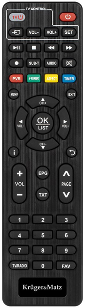 Цифровий тюнер Kruger&Matz mini DVB-T2 H.265 HEVC KM9999 (5901890075862) - зображення 3
