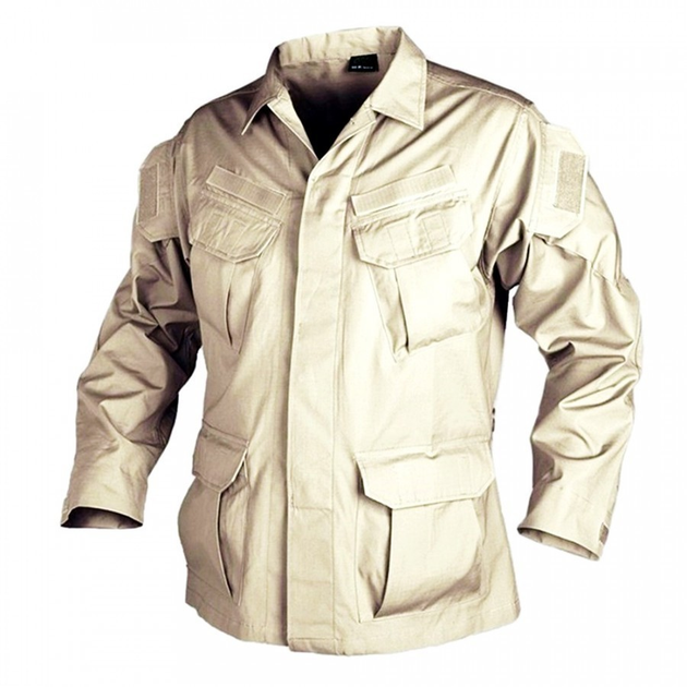 Китель унісекс (Бавовна Ріпстоп) SFU - Cotton Ripstop Helikon-Tex Khaki XXL/Regular Тактичний - зображення 1