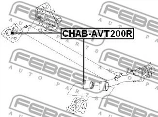 Сайленблок балки CHEVROLET AVEO 03 - задн. мост (Выр-во FEBEST) Febest (CHABAVT200R) - Фото 2 Сайленблок балки CHEVROLET AVEO 03 - задн. мост (Выр-во FEBEST) Febest (CHABAVT200R) - изображение 2