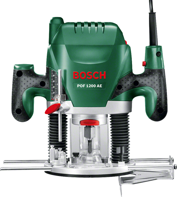 Фрезер Bosch POF 1400 ACE, Constant Electronic + Набор 6 фрез, 1400 Вт, переходник к пылесосу, чемодан (060326C801) - Фото 12 Фрезер Bosch POF 1400 ACE, Constant Electronic + Набор 6 фрез, 1400 Вт, переходник к пылесосу, чемодан (060326C801) - изображение 12