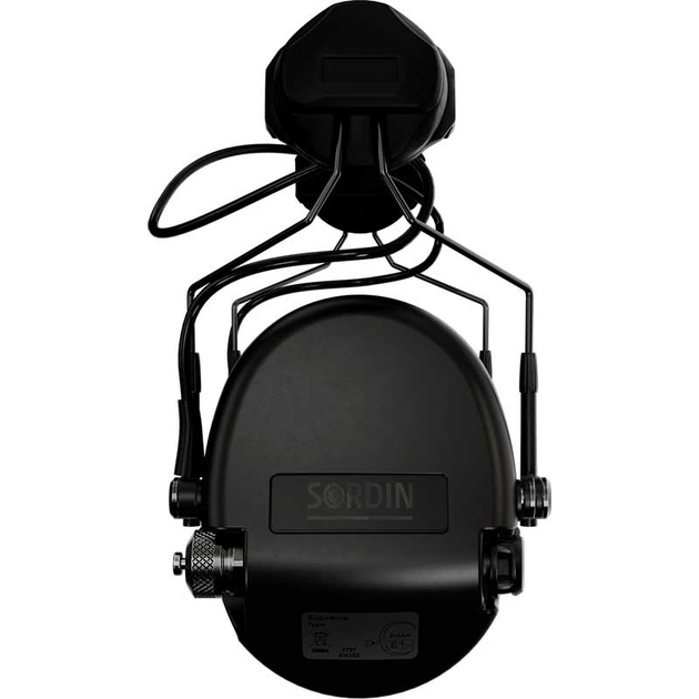 Професійні Активні Тактичні Навушники Адаптер під Шолом Sordin Supreme MIL AUX Чорний 72308-04-S - зображення 2