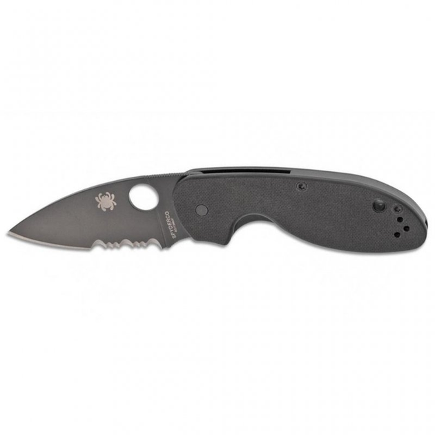 Нож Spyderco Efficent Black Blade Serrated (C216GPSBBK) - изображение 1
