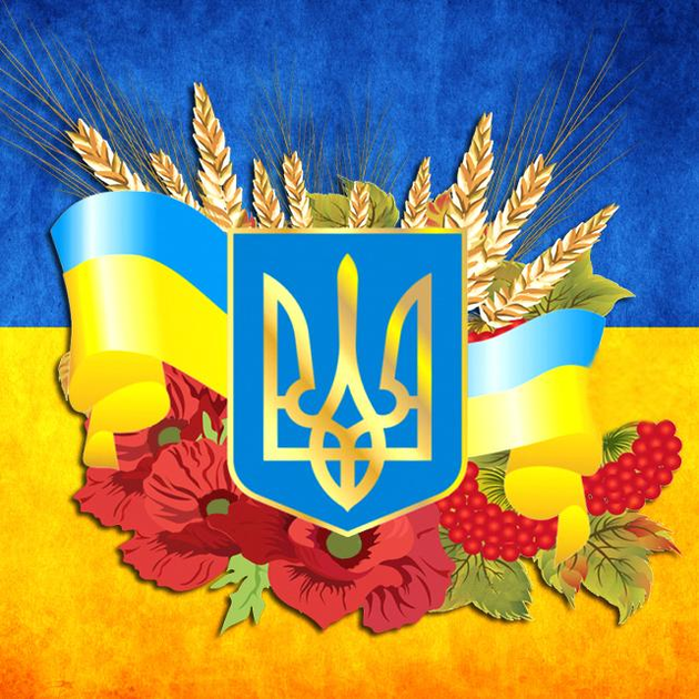 Алмазная мозаика Національна символіка 40x40см Полная зашивка набор ...