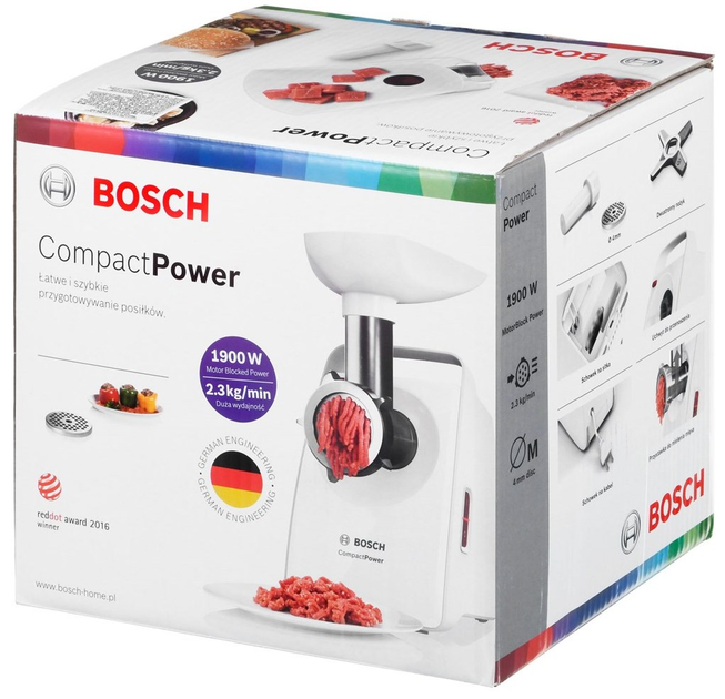Maszynka do mielenia mięsa Bosch MMWPL 3000 - obraz 14