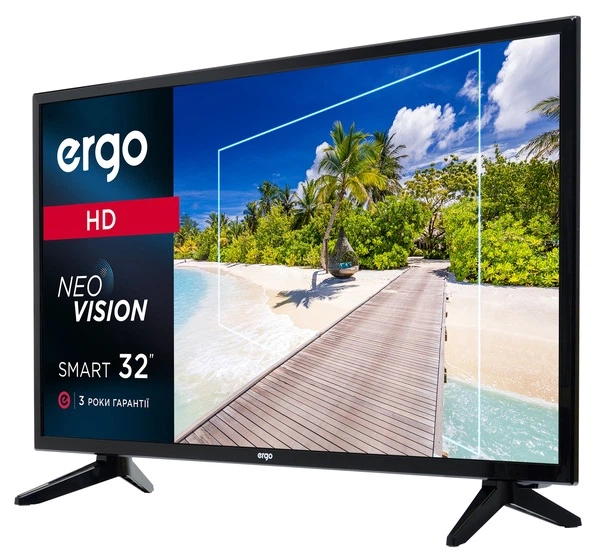 Телевізор ERGO 32DHS5000 рідкокристалічний Б/У - Фото 3 Телевізор ERGO 32DHS5000 рідкокристалічний Б/У - зображення 3