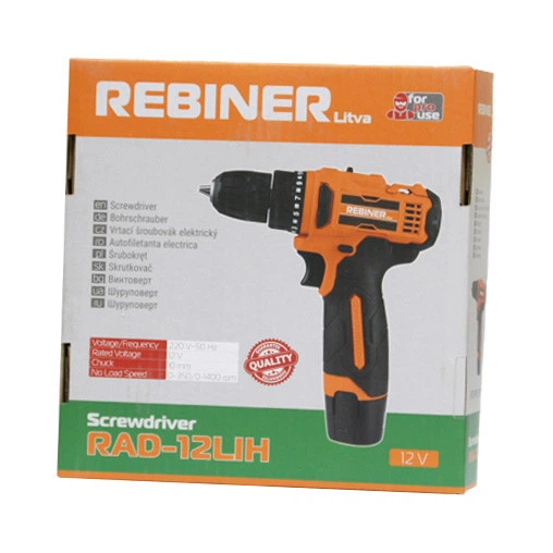 Шуруповерт аккумуляторный Rebiner RAD-12LiH - изображение 5