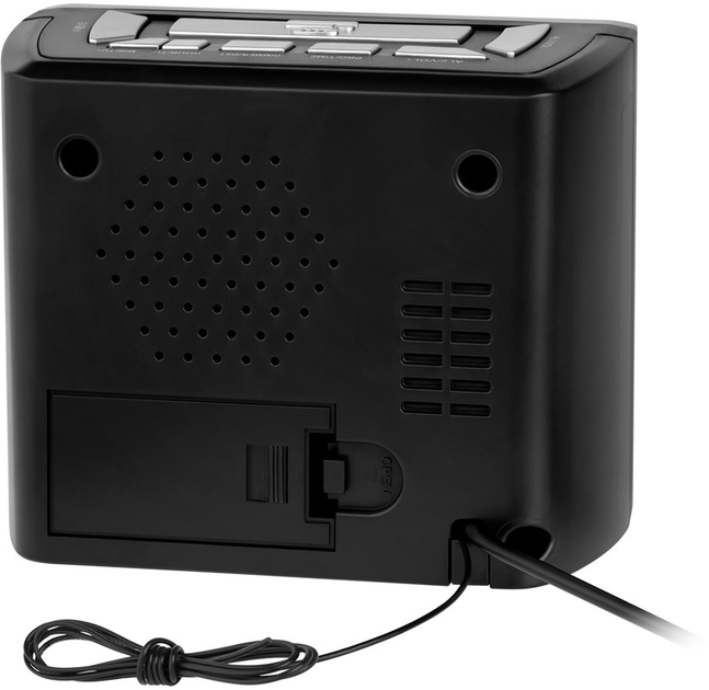 Odbiornik radiowy Kruger&Matz KM0812 Radio Clock Digital Black (KM0821) - obraz 4