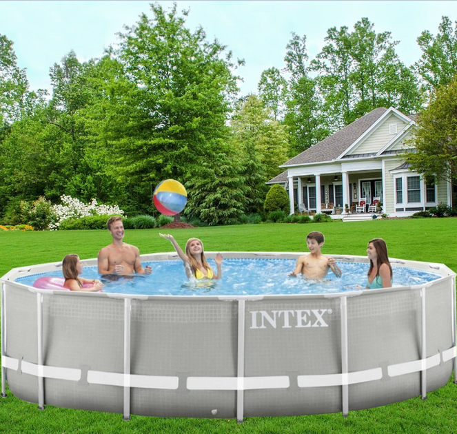 Каркасный бассейн Intex Prism Frame-2 New (чаша, каркас), 427 х 107 см - изображение 2