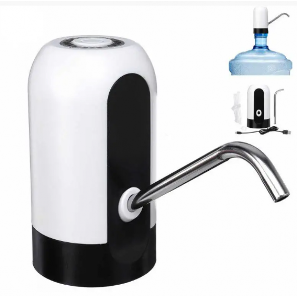 Электрическая аккумуляторная дозатор-помпа для води WATER DISPENSER белая - изображение 5