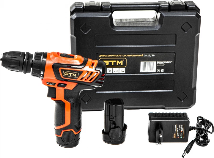 Дрель-шуруповерт аккумуляторный GTM DS12/30 – фото, отзывы