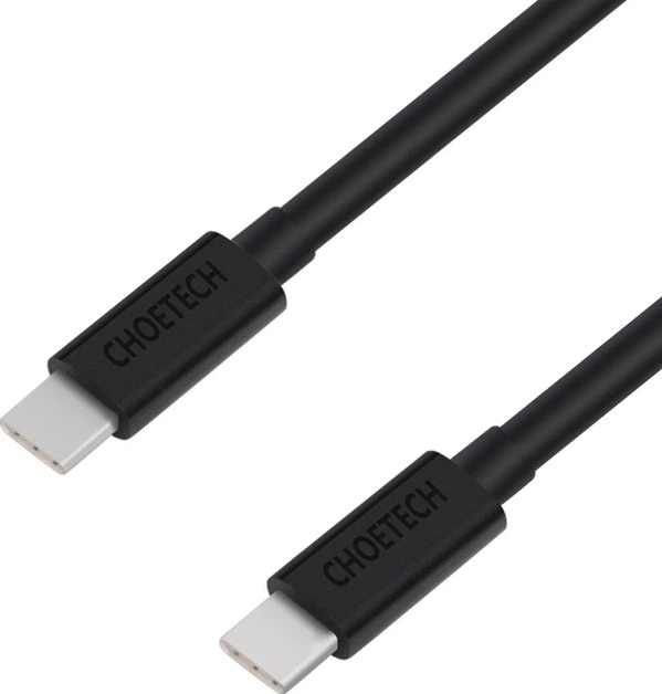 Кабель Choetech (CC0003) 2m type-c to type-c PVC cable - Фото 1 Кабель Choetech (CC0003) 2m type-c to type-c PVC cable - изображение 1