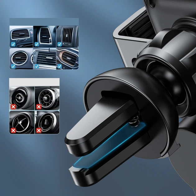 Автомобільний бездротовий зарядний пристрій Choetech (T201-F) + магнітні наконечники - зображення 7