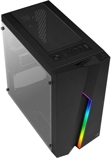 Obudowa Aerocool PGS BOLT MINI BLACK RGB (AEROPGSBOLTMINI-BK-R) - obraz 3