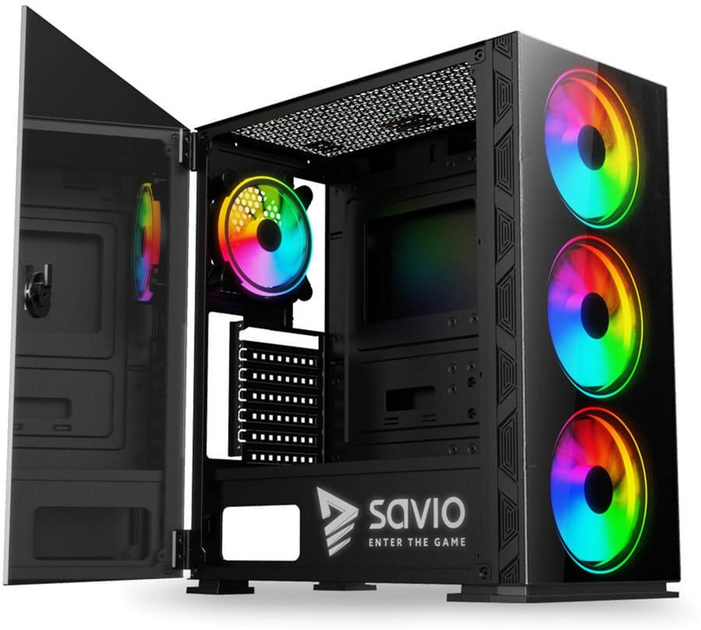 Корпус SAVIO PC PRIME X1 ARGB GLASS (SAVGC-PRIMEX1) - зображення 4