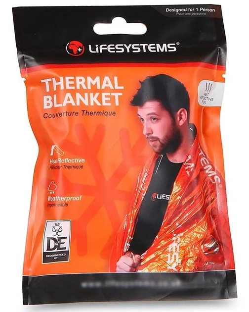 Спасательное термоодеяло/термопокрывало (изофолия) Lifesystems Thermal Blanket (42120) - изображение 1