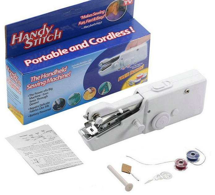 Ручная портативная мини швейная машинка FHSM MINI SEWING HANDY STITCH ...