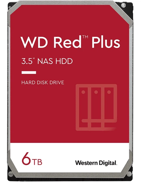 Накопичувач HDD SATA 6.0TB WD Red Plus 5400rpm 256MB (WD60EFPX) - изображение 2