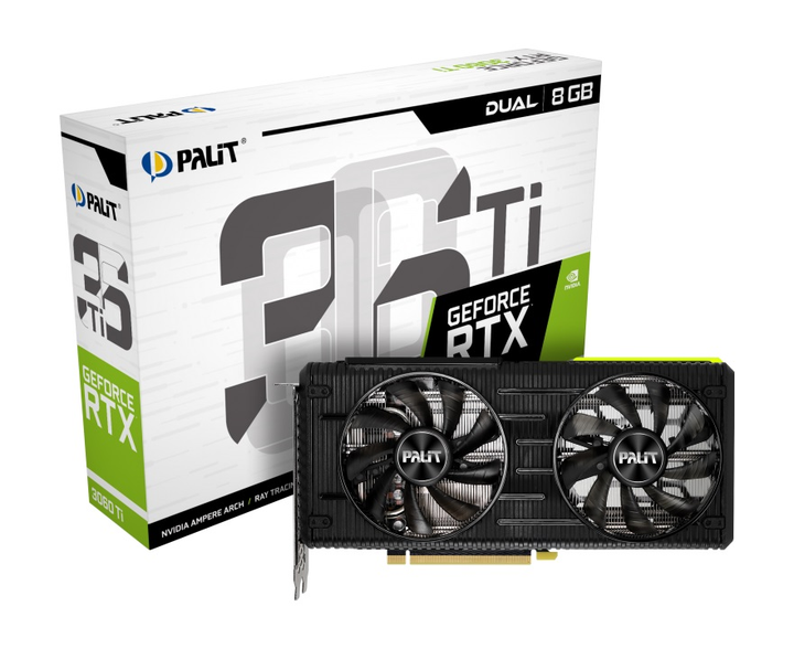 t*a様 PALIT GeForce RTX 3060 Ti 8GB DUAL Відеокарта GeForce RTX 3060 Ti 8GB GDDR6 Dual Palit