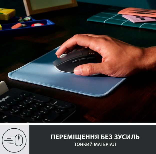 Коврик для мыши Studio Series Blue (956-000051) Logitech (2000003369614) - Фото 2 Коврик для мыши Studio Series Blue (956-000051) Logitech (2000003369614) - изображение 2